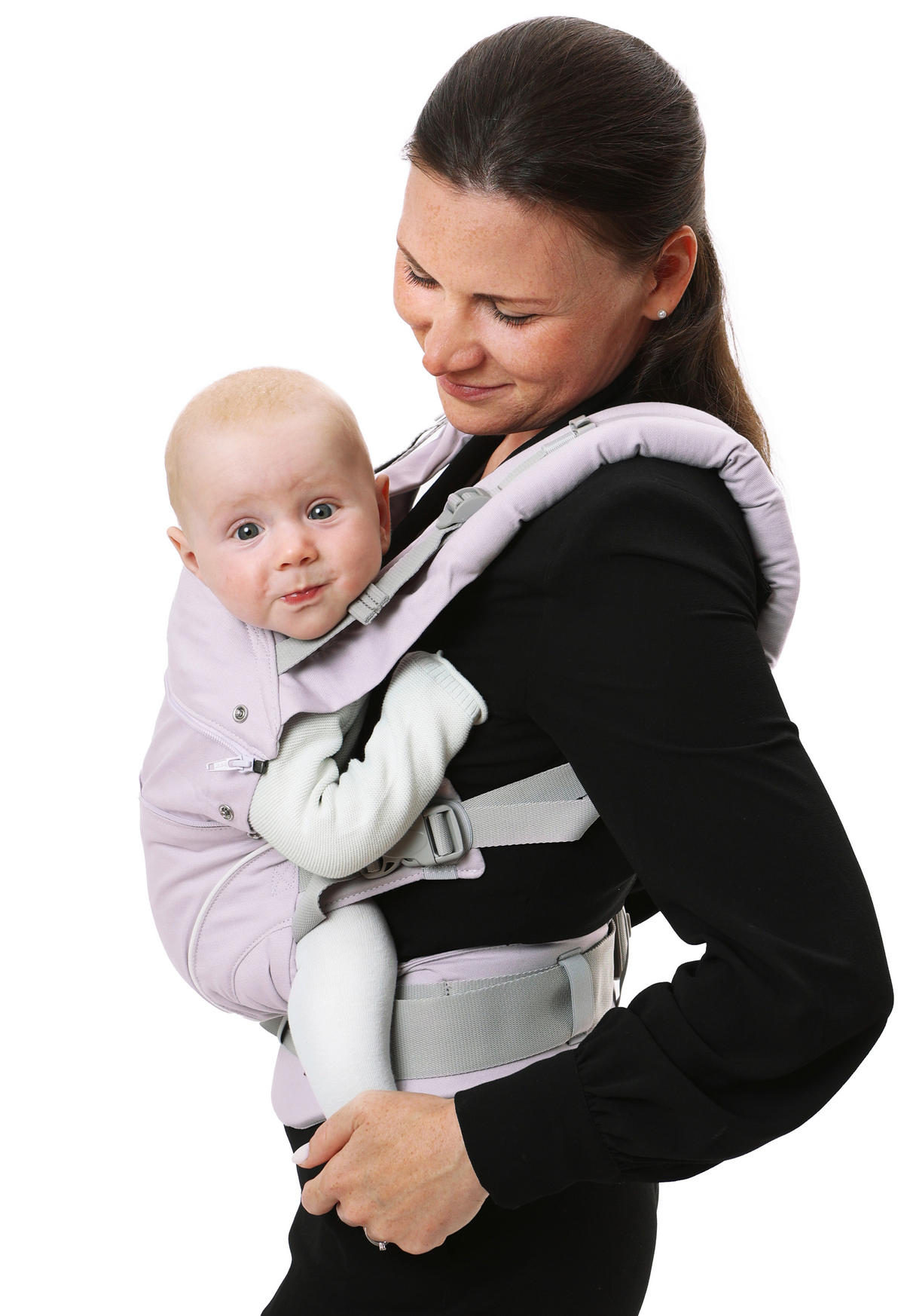 BABYTRAGE Manduca first  - Flieder, Basics, Textil (One-Sizenull) - Wickelkinder Manduca