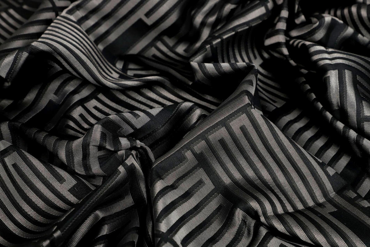 ÖSENSCHAL FINE BARS blickdicht 140/250 cm   - Schwarz, Basics, Textil (140/250cm) - Joop!