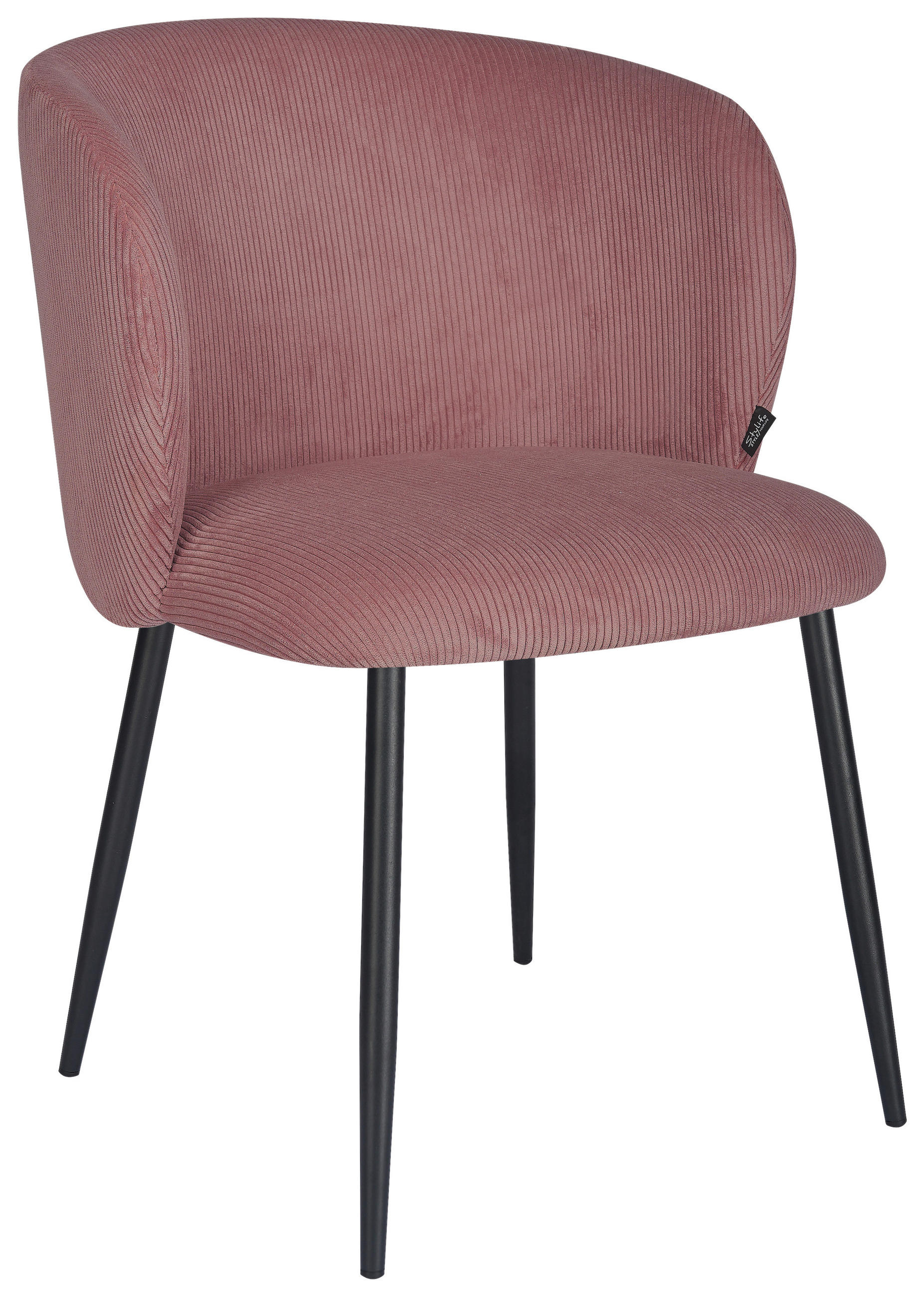 Stylife Stuhl Schwarz, Rosa 56x78x59 cm