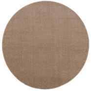 Webteppich Gewebt Rund 150 Cm Beige