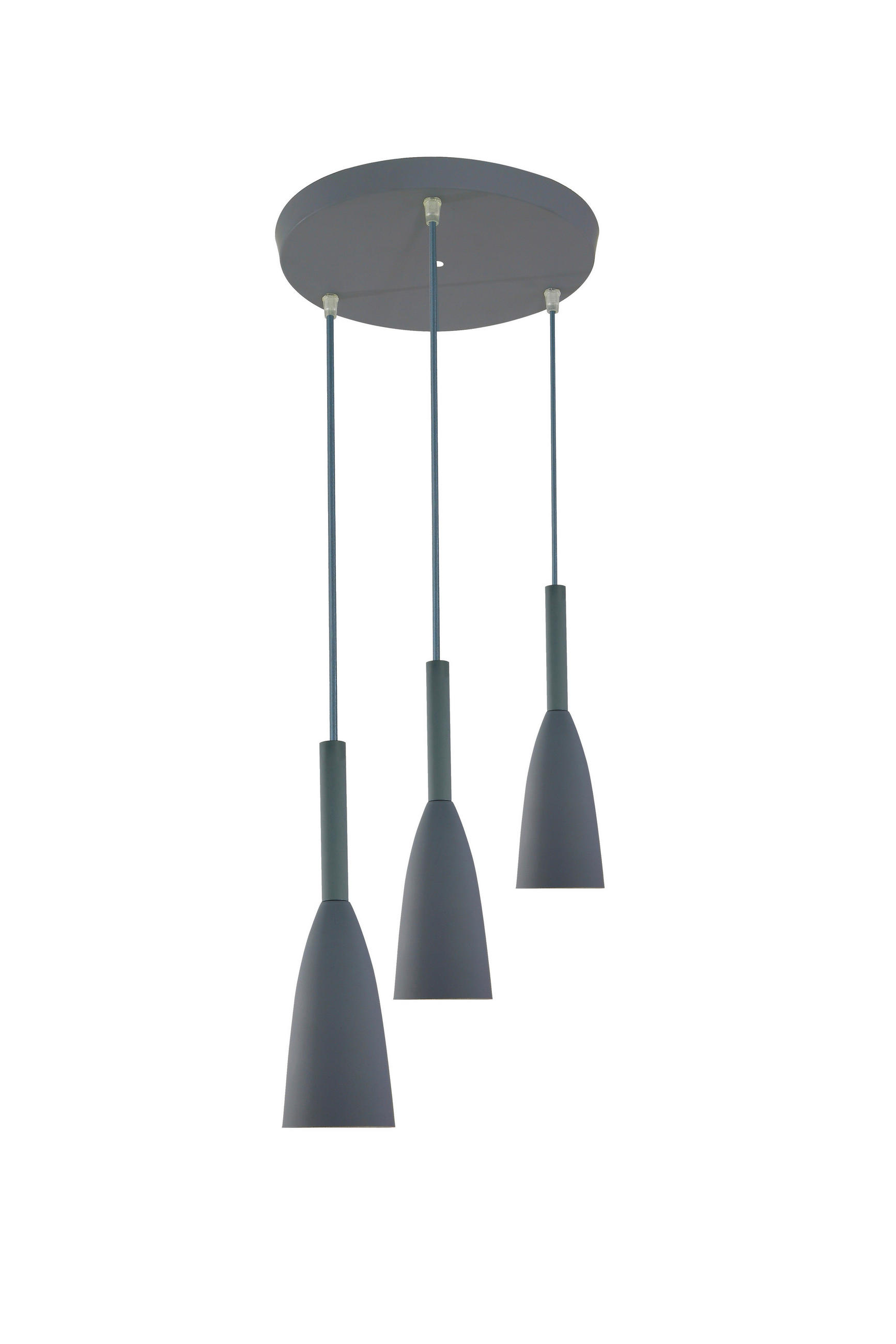 XXXLutz Hängeleuchte Solin Grau 100 cm