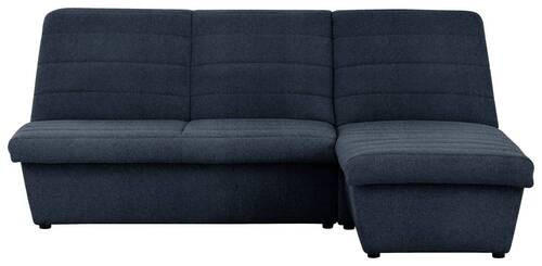 ECKSOFA Looks VIII Dunkelblau Webstoff  - Schwarz/Dunkelblau, Design, Kunststoff/Textil (214/168cm) - LOOKS by W.Joop