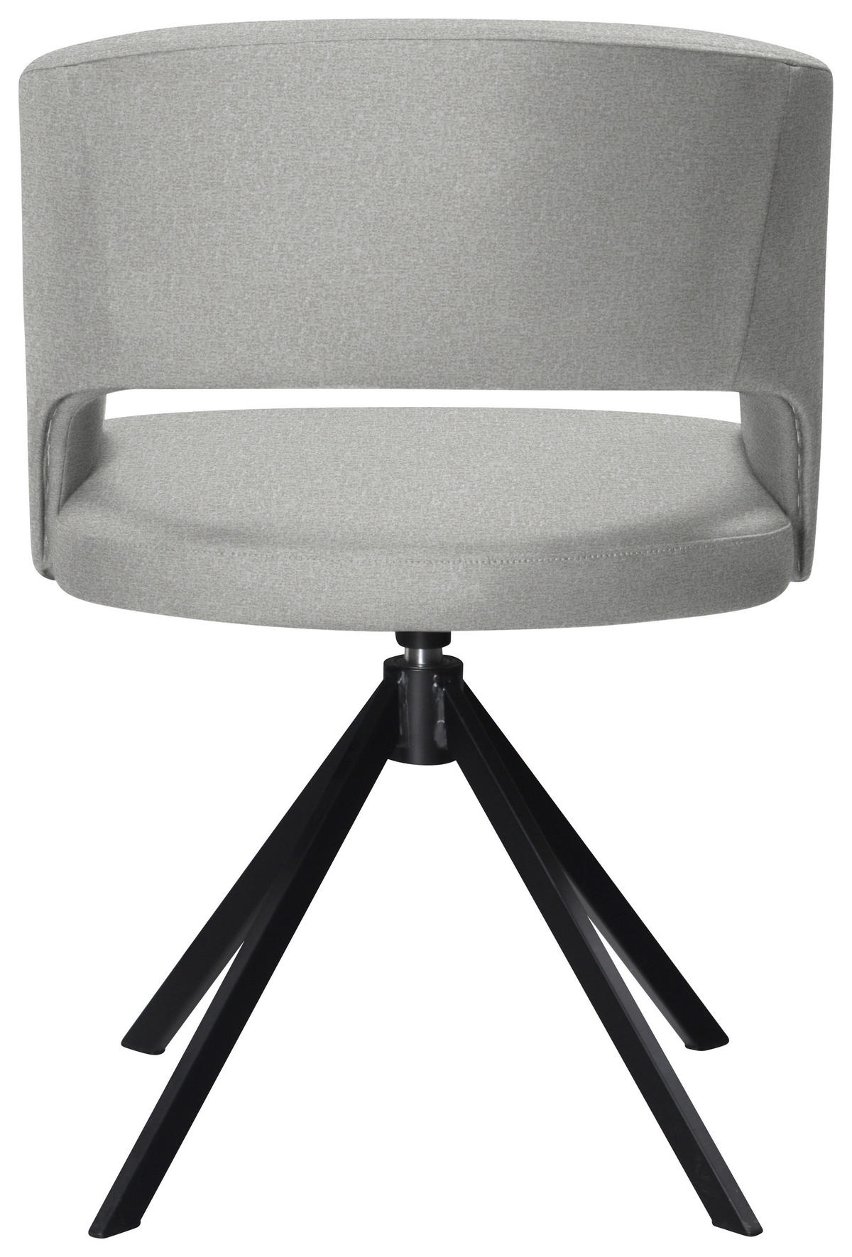 ARMLEHNSTUHL  in Stahl Samt  - Creme/Schwarz, KONVENTIONELL, Textil/Metall (56/84/59cm) - Moderano
