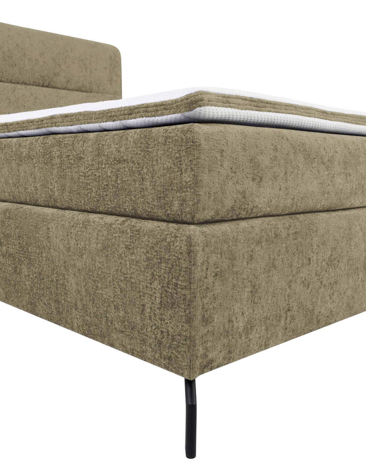 BOXSPRINGBETT 160/200 cm  in Cappuccino  - Schwarz/Cappuccino, Design, Textil/Metall (160/200cm) - Esposa