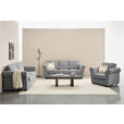 2,5-SITZER  in Chenille Grau  - Schwarz/Grau, KONVENTIONELL, Kunststoff/Textil (196/88/86cm) - Carryhome