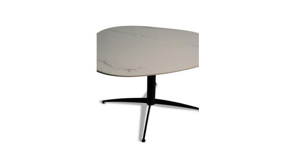 COUCHTISCH - Schwarz/Weiß, Design, Stein/Metall (40/40/35cm) - Xora
