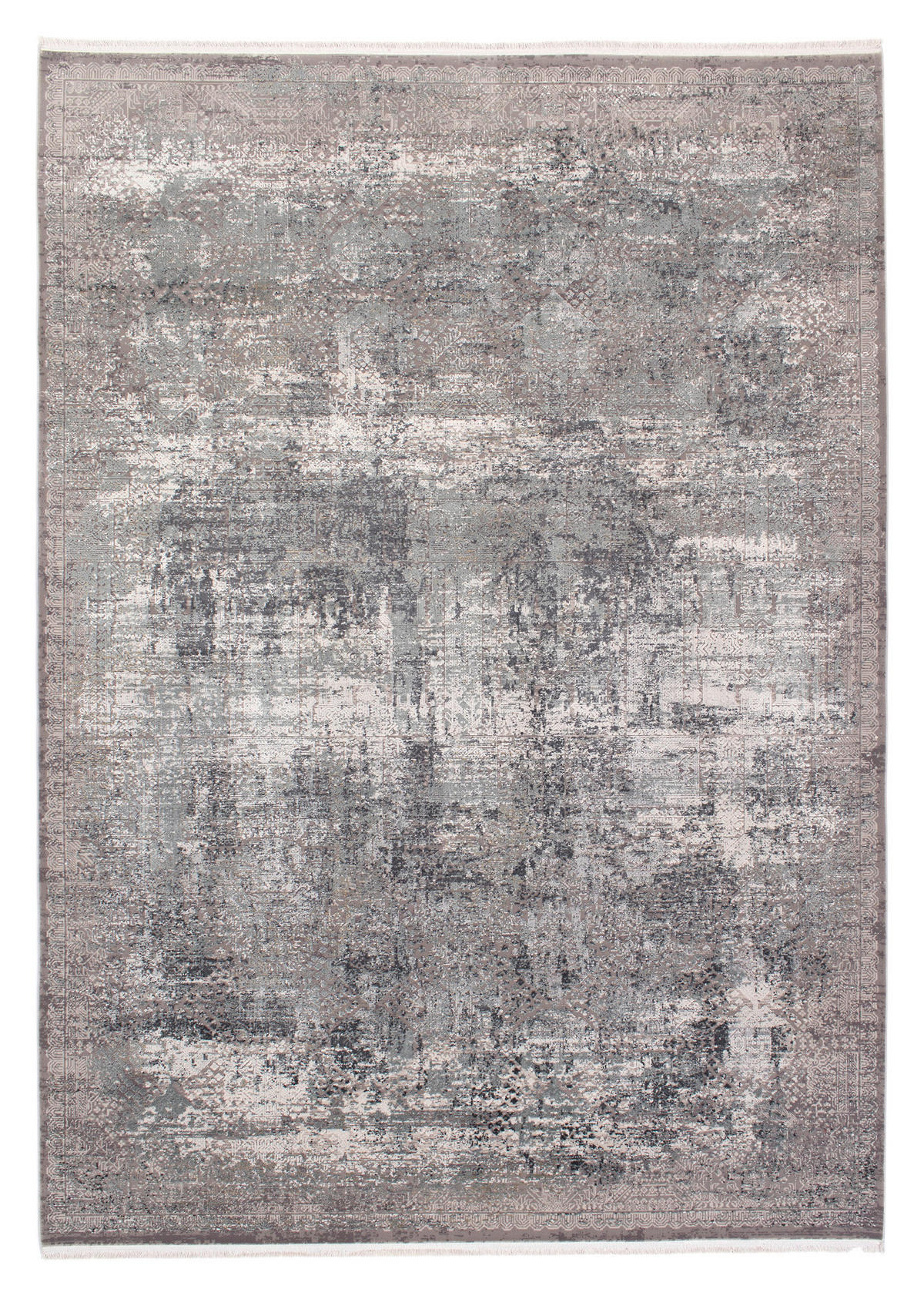 WEBTEPPICH 160/230 cm Apollo Grau, Hellgrau, Dunkelgrau  - Dunkelgrau/Hellgrau, Design, Textil (160/230cm) - Musterring