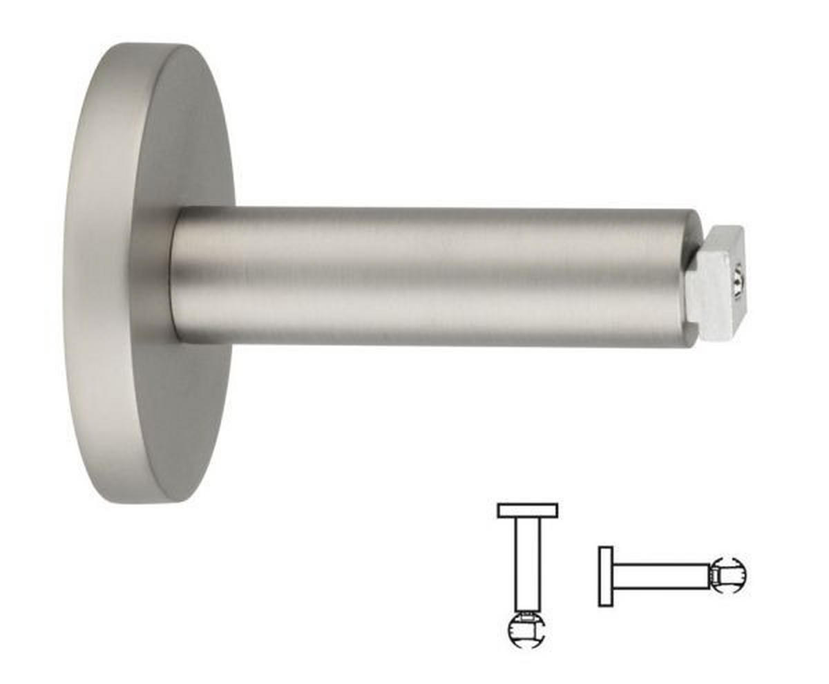 TRÄGER  - Edelstahlfarben, Basics, Metall (5,3/7,5cm) - Homeware