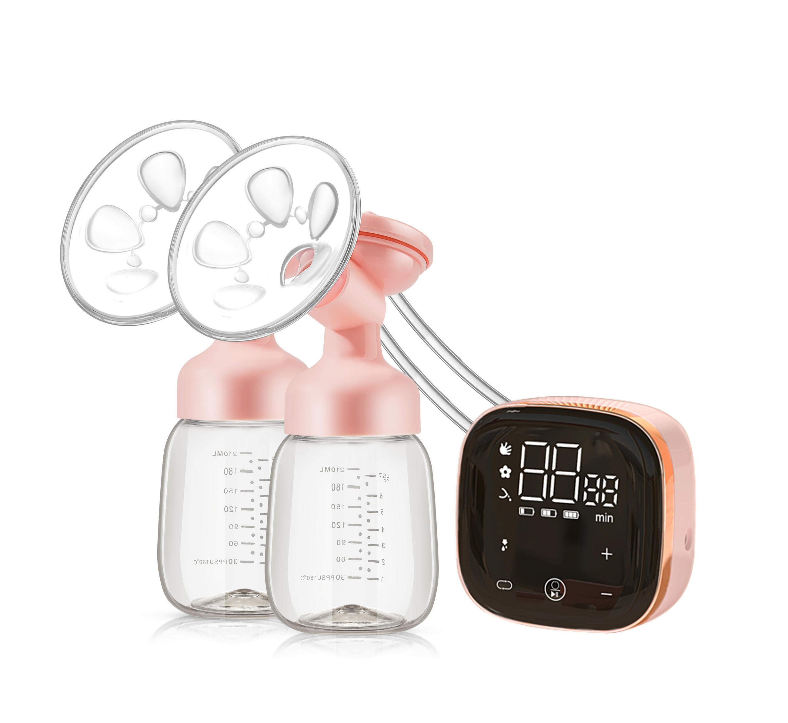 MILCHPUMPE  GIOmom  - Pink, Basics, Kunststoff (13/30cm)