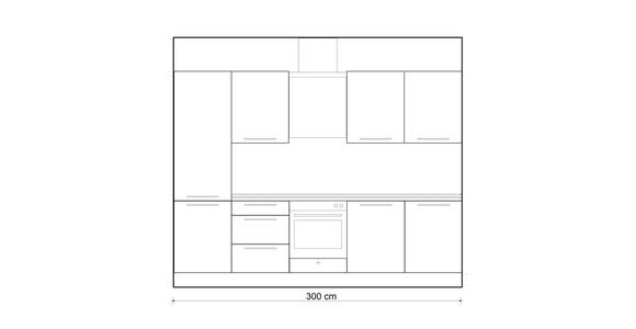EINBAUKÜCHE - Grau, Design, Holzwerkstoff - Dieter Knoll