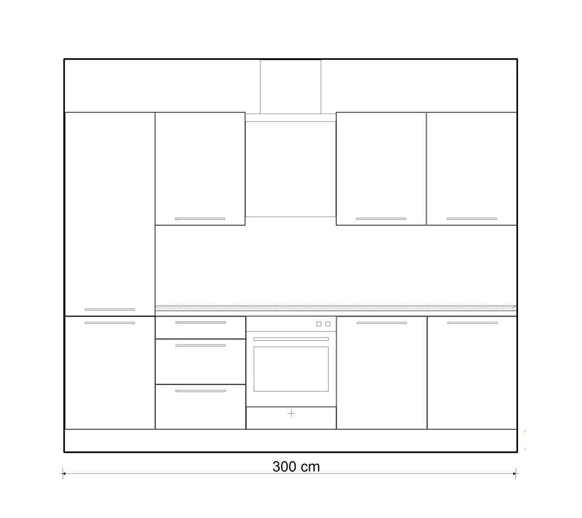 EINBAUKÜCHE LUX  - Grau, Design, Holzwerkstoff - Nolte Küchen