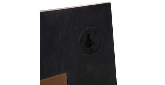 WANDSPIEGEL 90/90/4 cm in rechteckig - Schwarz, LIFESTYLE, Glas/Holzwerkstoff (90/90/4cm) - Landscape