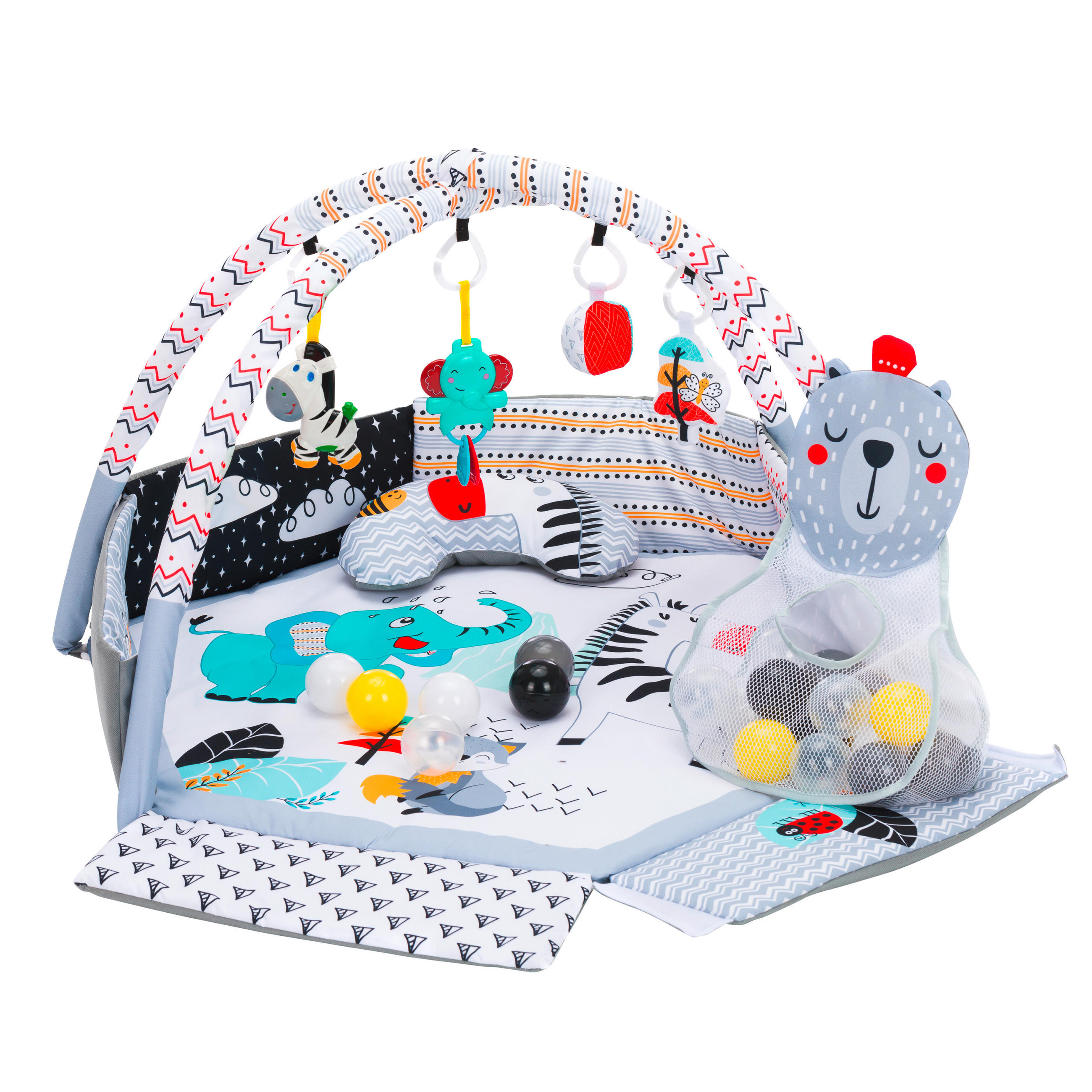 SPIELDECKE  - Multicolor/Weiß, Basics, Textil (120/55cm) - Fillikid