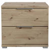 NACHTSCHRANK 46/43/42 cm  - Alufarben/Eiche Artisan, KONVENTIONELL, Holzwerkstoff/Kunststoff (46/43/42cm) - Boxxx