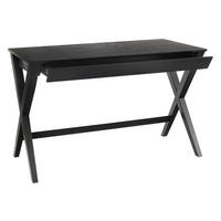 SCHREIBTISCH 120/60/75 cm  in Schwarz  - Schwarz, Trend, Holz/Holzwerkstoff (120/60/75cm) - MID.YOU
