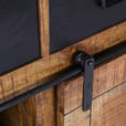 SIDEBOARD  in 195/85/45 cm  - Schwarz/Naturfarben, ROMANTIK / LANDHAUS, Holz/Metall (195/85/45cm) - Landscape
