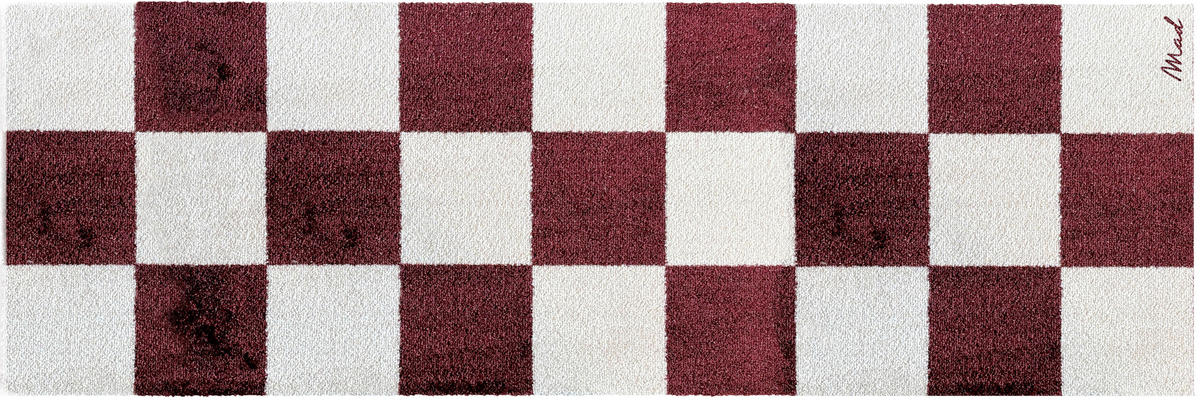 LÄUFER 50/150 cm Touch  - Weinrot/Weiß, Trend, Kunststoff (50/150cm) - madaboutmats