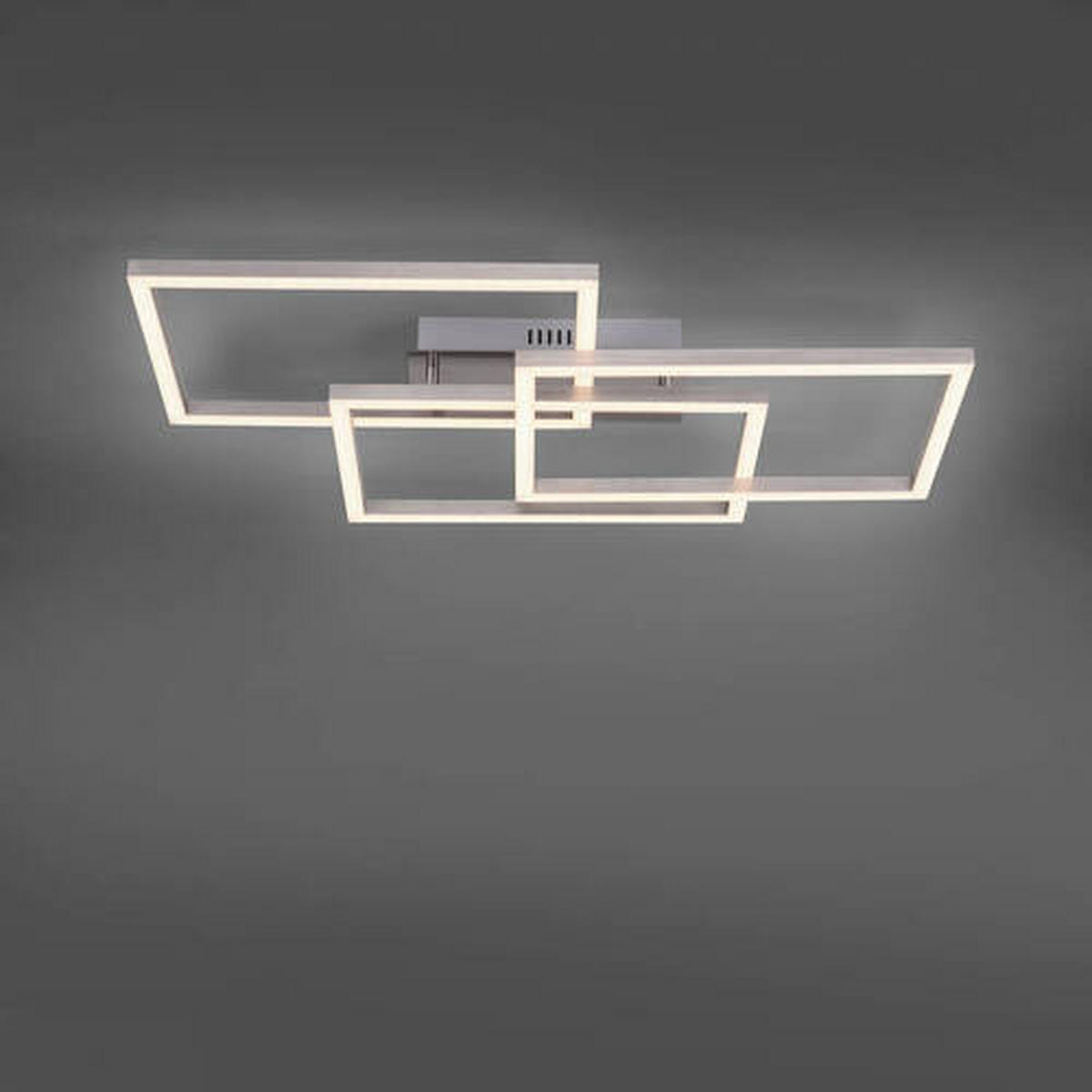 LED-DECKENLEUCHTE 82/50/10,5 cm  - Silberfarben, Design, Kunststoff/Metall (82/50/10,5cm)