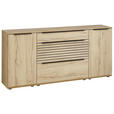 SIDEBOARD Buchefarben 180/85/40 cm - Buchefarben/Schwarz, KONVENTIONELL, Holzwerkstoff/Kunststoff (180/85/40cm) - Venda
