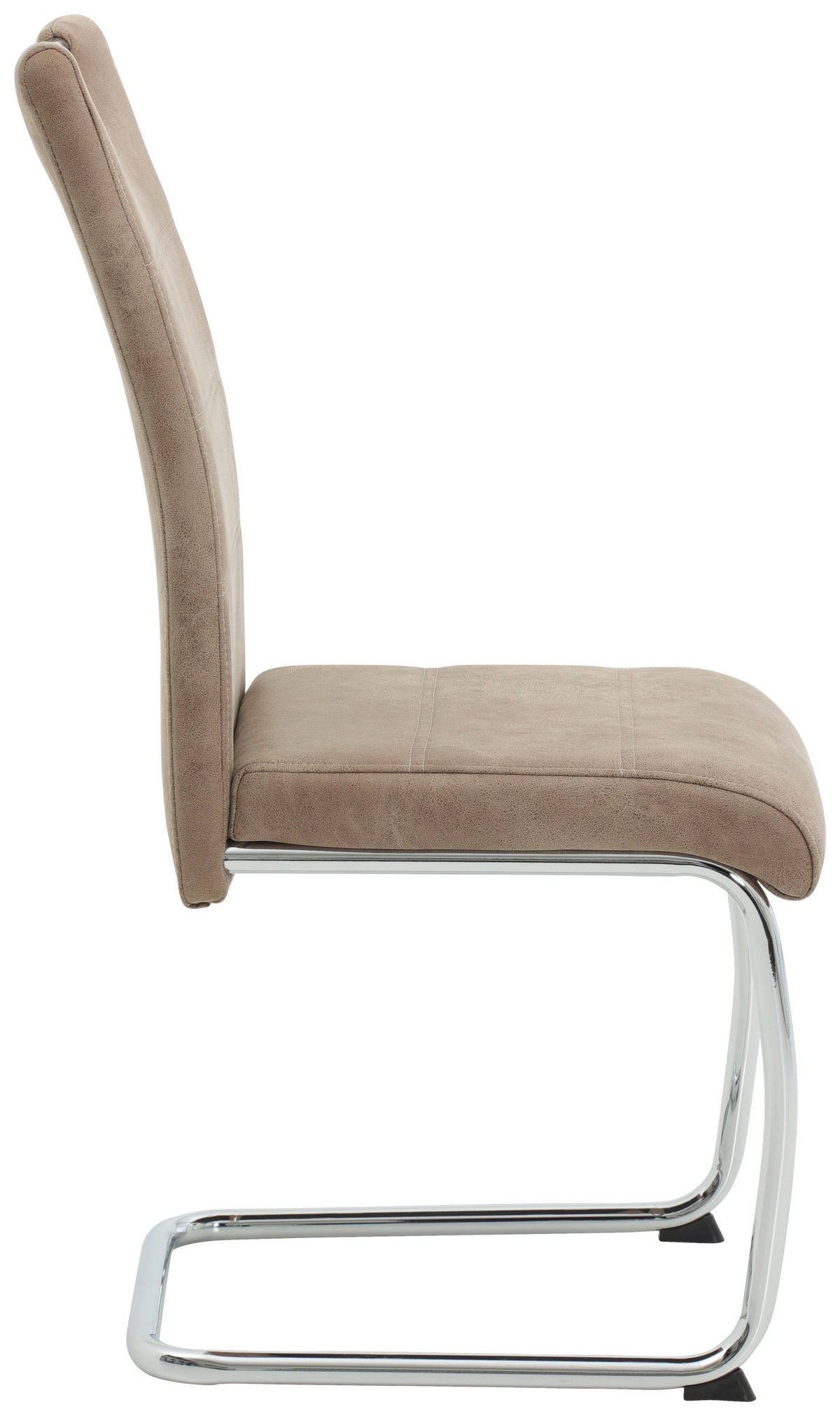 SCHWINGSTUHL  Stoffauswahl, mit Griff Mikrofaser  - Chromfarben/Beige, KONVENTIONELL, Textil/Metall (43/98/59cm) - Carryhome