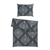 BETTWÄSCHE 2-teilig Satin 140/200 cm  - Grau, KONVENTIONELL, Textil (140/200cm) - Novel
