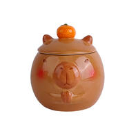 DOSE  - Braun/Orange, Trend, Keramik (12,8/12/13,2cm) - Ambia Home