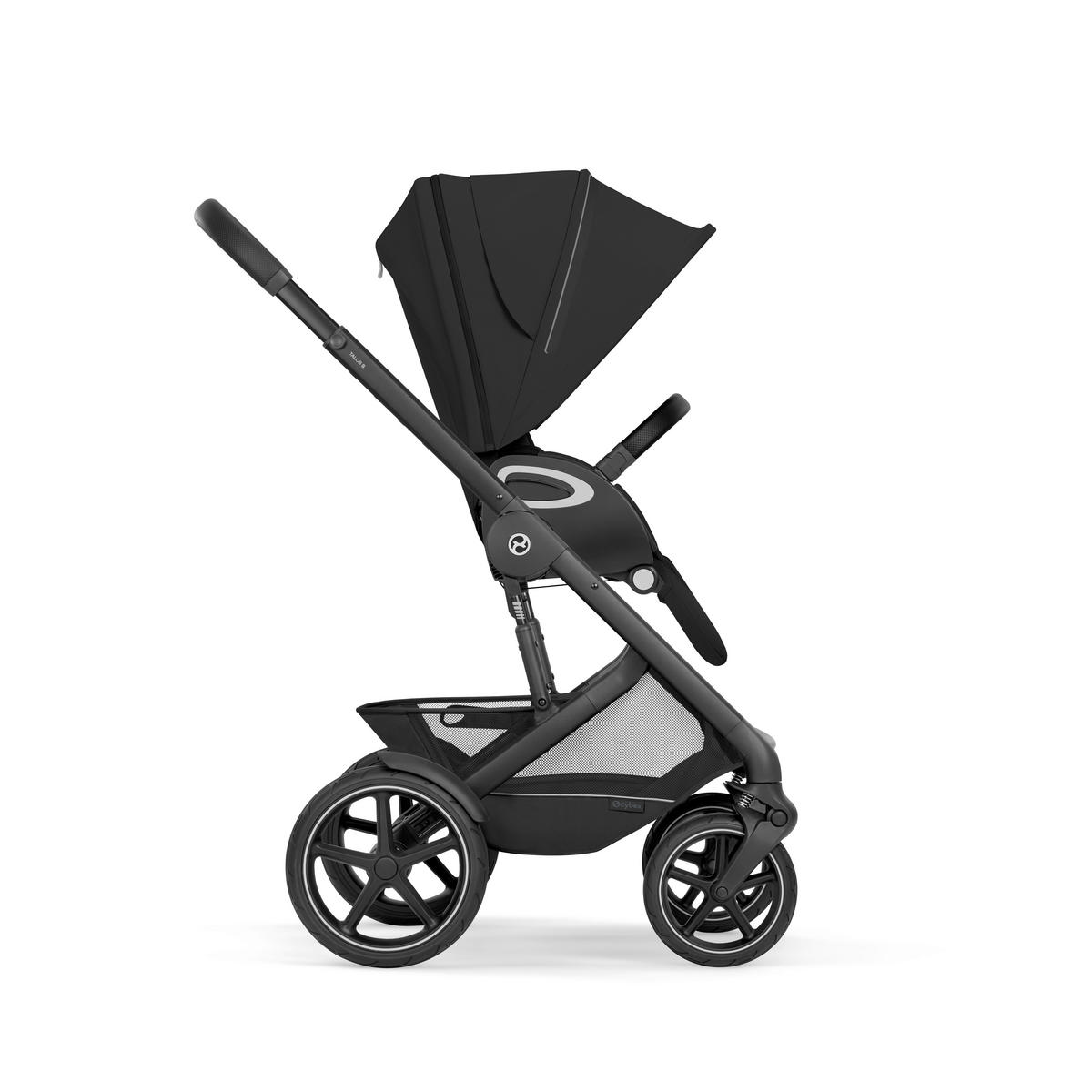KINDERWAGEN Talos S BLK inkl. Fold-Carrycot  - Schwarz, Basics, Textil/Metall (93/60/115cm) - cybex GOLD