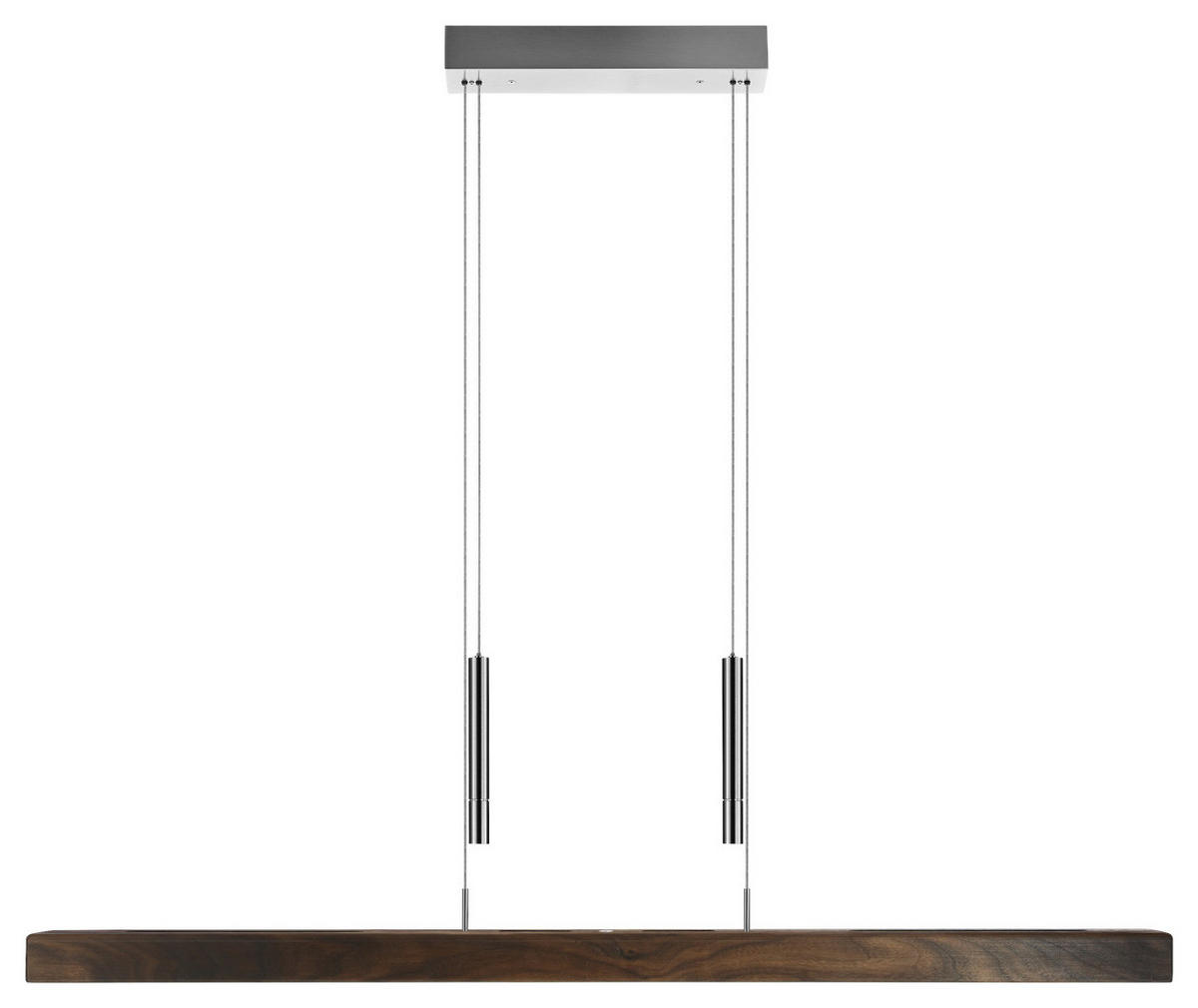 LED-HÄNGELEUCHTE 121/5,8/180 cm  - Natur, Holz (121/5,8/180cm) - Herzblut