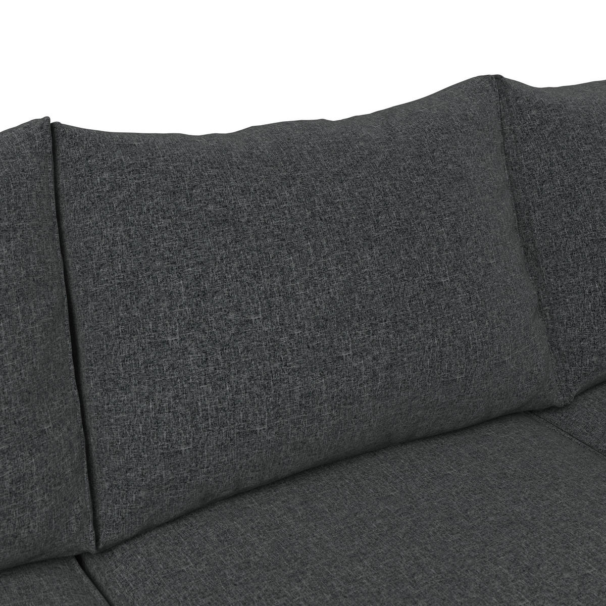 LOUNGEGARNITUR 6-teilig   Eisen  - Dunkelgrau, MODERN, Glas/Textil (198l) - Ambia Garden
