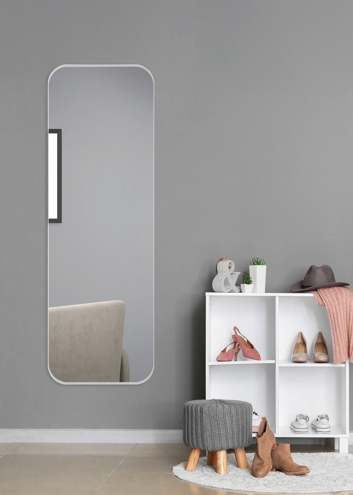 WANDSPIEGEL 50/150/2,8 cm    in rechteckig  - Silberfarben, Trend, Glas/Metall (50/150/2,8cm) - Boxxx