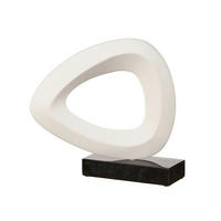 SKULPTUR - vit/svart, Lifestyle, sten (25/21,5/6cm) - Ambia Home