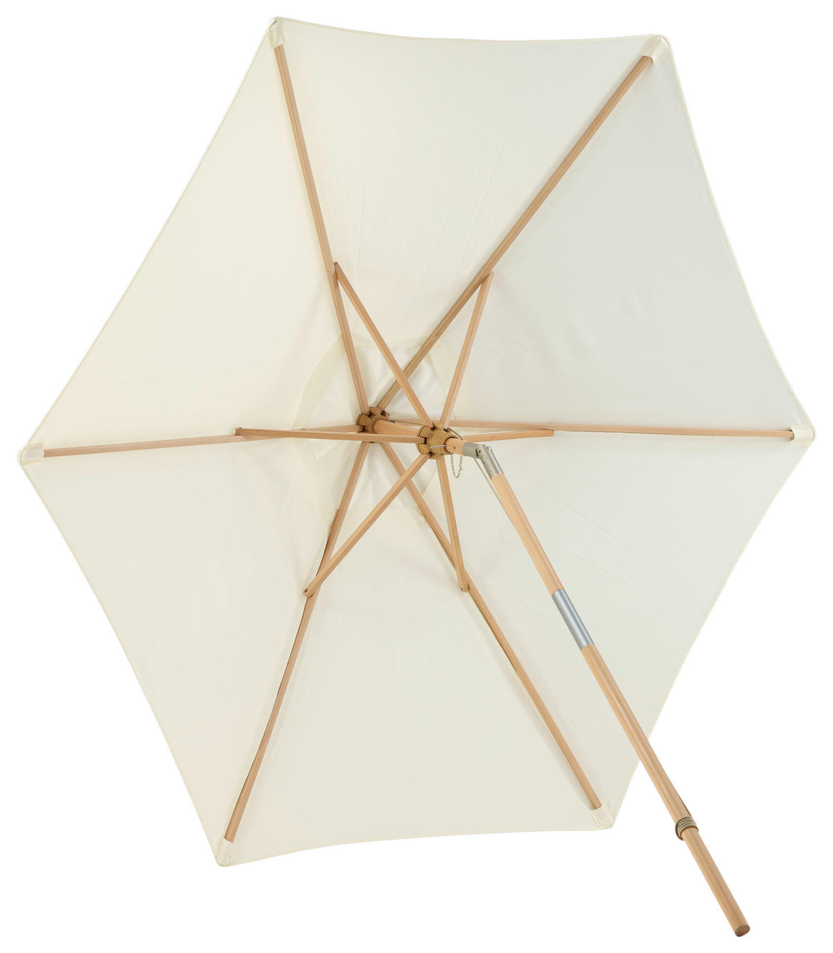 SONNENSCHIRM  250/232 cm  - Weiß, KONVENTIONELL (250/232cm) - Gardenson