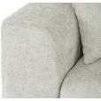 SCHLAFSOFA Struktur Creme  inkl. Zierkissen, Rückenkissen, Bettkasten, Schlaffunktion, Rücken echt  - Creme/Schwarz, KONVENTIONELL, Kunststoff/Textil (253/87/102cm) - Xora