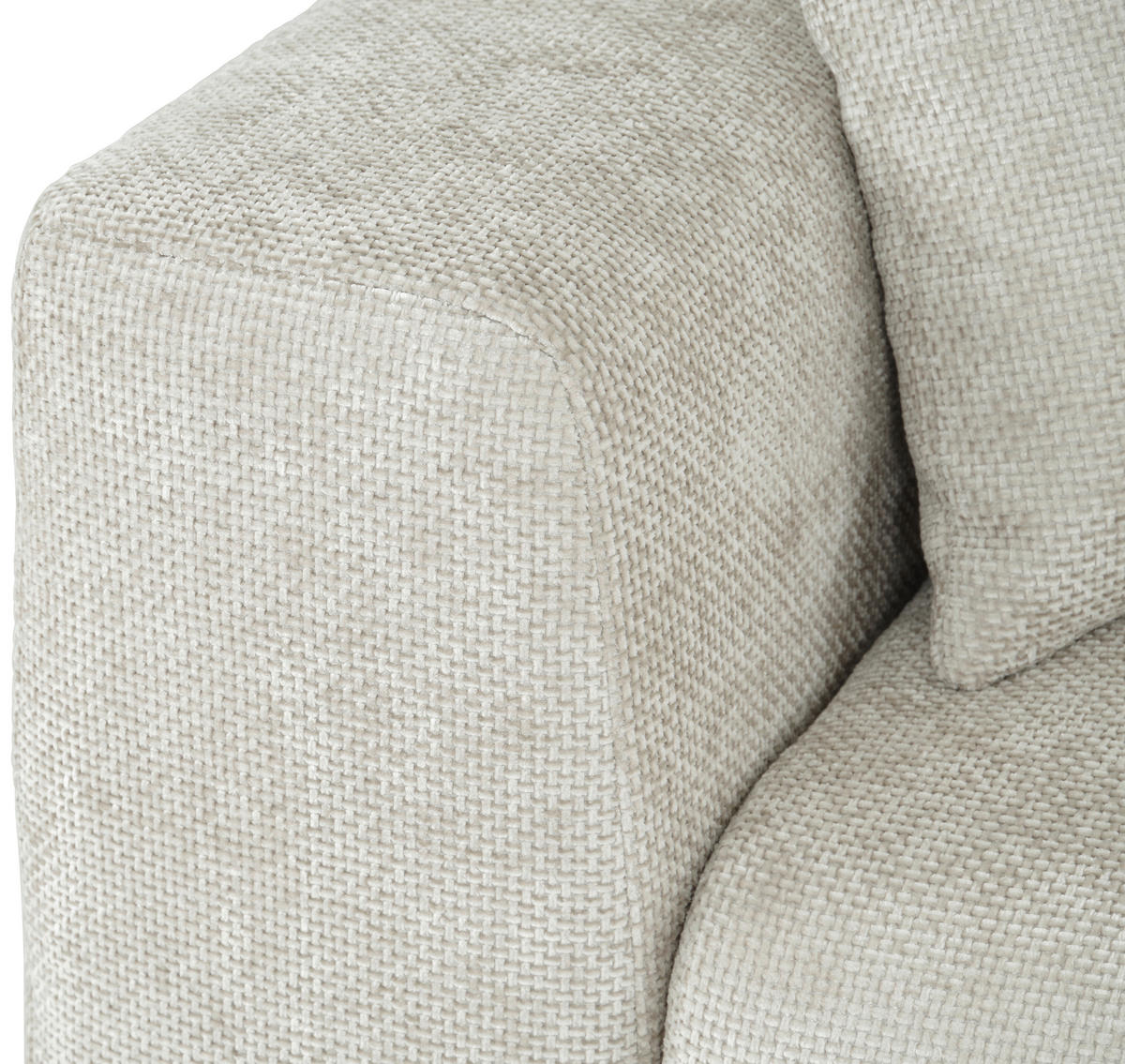 SCHLAFSOFA Struktur Creme  inkl. Zierkissen, Rückenkissen, Bettkasten, Schlaffunktion, Rücken echt  - Creme/Schwarz, KONVENTIONELL, Kunststoff/Textil (253/87/102cm) - Xora