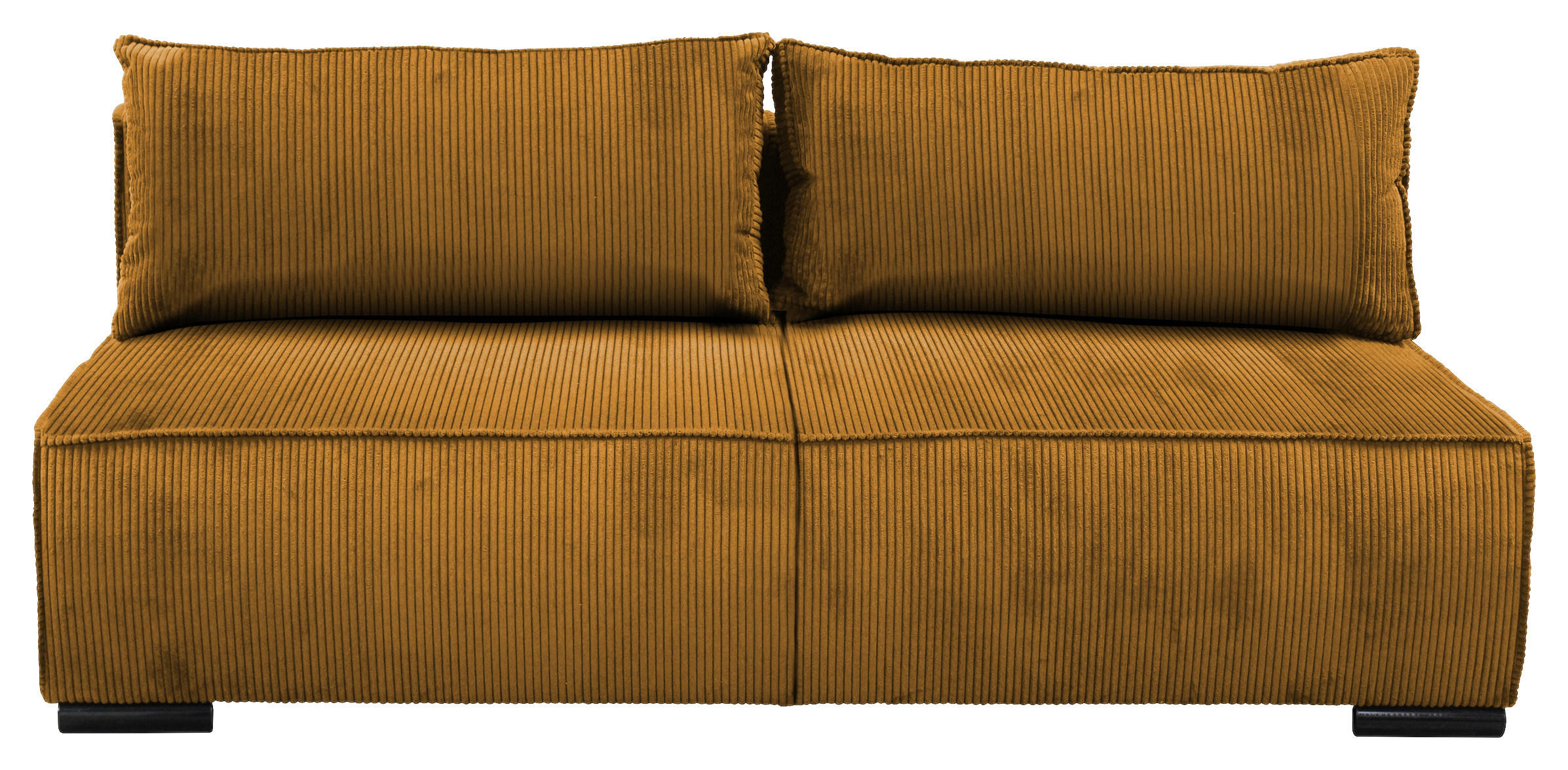 SCHLAFSOFA in Struktur Gelb  - Gelb/Schwarz, Design, Kunststoff/Textil (202/90/99cm) - MID.YOU