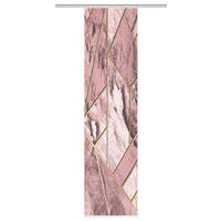 PANELOVÝ ZÁVĚS, 60/245 cm - růžová, Natur, textil (60/245cm)