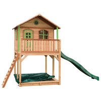 SPIELTURM 480/324/212 cm  - Braun/Grün, KONVENTIONELL, Holz (480/324/212cm) - Ambia Garden