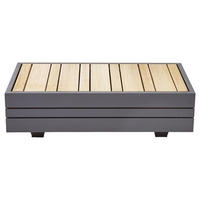 LOUNGETISCH 74/37/22,5 cm Holz, Metall  - Graphitfarben/Teakfarben, Design, Holz/Metall (74/37/22,5cm) - Zebra 