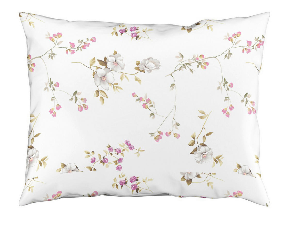 POSTELJNINA DIAMOND 140/200 cm interlock džersi bela, barve bezga, pastelno zelena, sivovijolična  - bela/pastelno zelena, Konvencionalno, tekstil (140/200cm) - Fleuresse