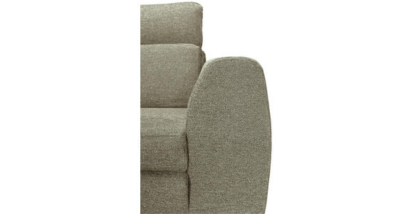 ECKSOFA Olivgrün Chenille - Schwarz/Olivgrün, KONVENTIONELL, Textil/Metall (185/240cm) - Carryhome