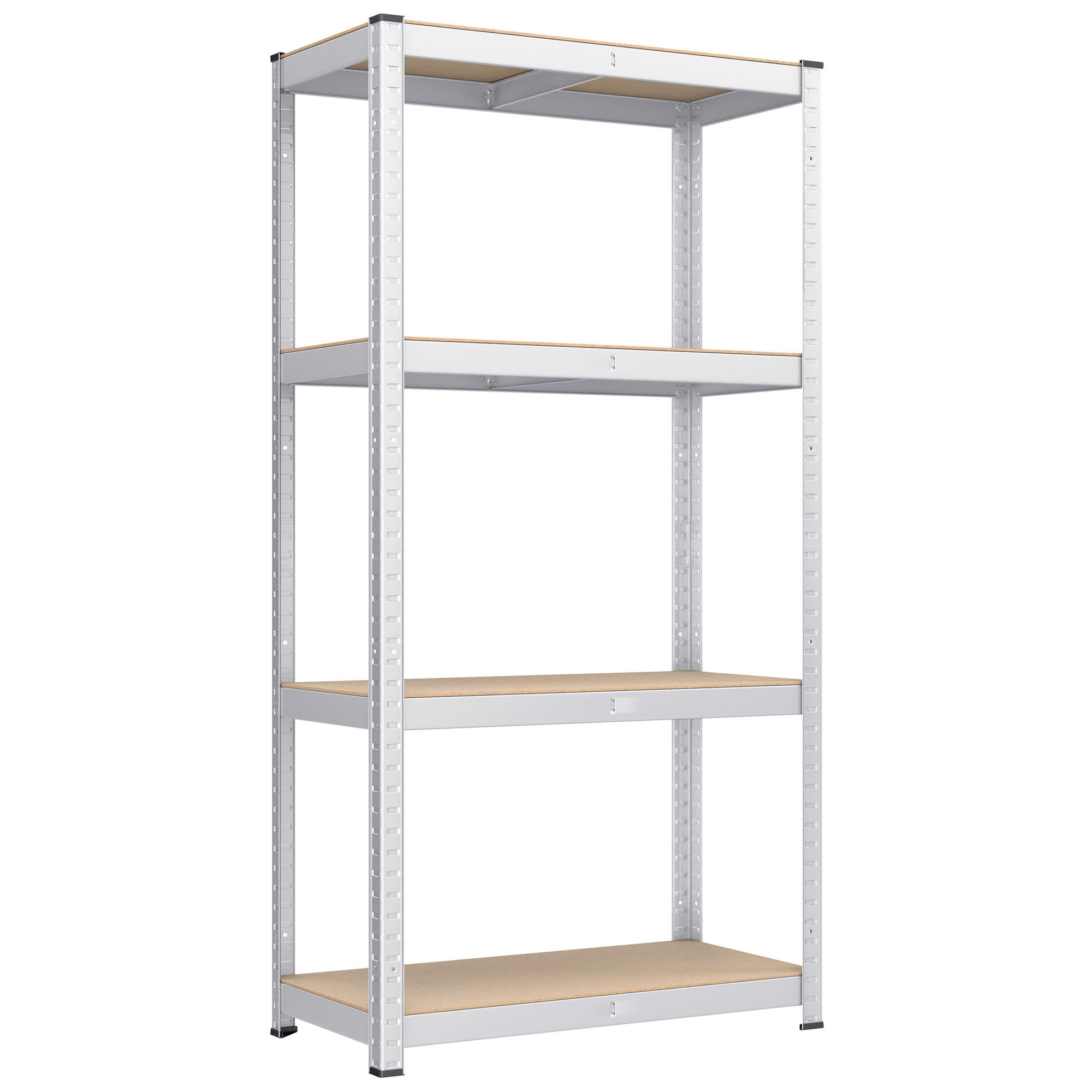 SCHWERLASTREGAL  - Silberfarben/Naturfarben, Basics, Holzwerkstoff/Metall (80/160/40cm)