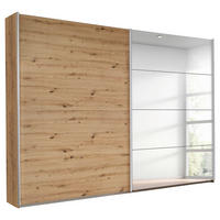 FÜGGESZTETT TOLÓAJTÓS SZEKRÉN Artisan tölgy  - alumíniumszínű/Artisan tölgy, Basics, faalapú anyag/fém (271/229/62cm) - Carryhome