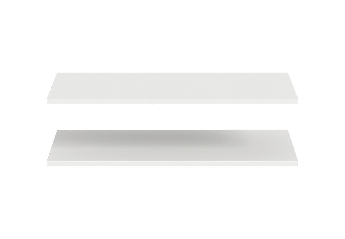 HYLLPLANSSET 77,5/2/48 cm  - vit, Modern, trämaterial (77,5/2/48cm) - Livetastic