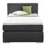 BOXSPRINGBETT Webstoff 120/200 cm INKL. Matratze, Topper - Silberfarben/Hellgrau, KONVENTIONELL, Textil (120/200cm) - Esposa