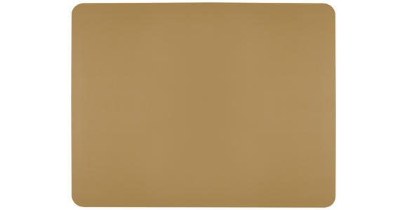 TISCHSET Textil Lederlook Goldfarben 45/35 cm  - Goldfarben, Basics, Textil (45/35cm) - Ambia Home