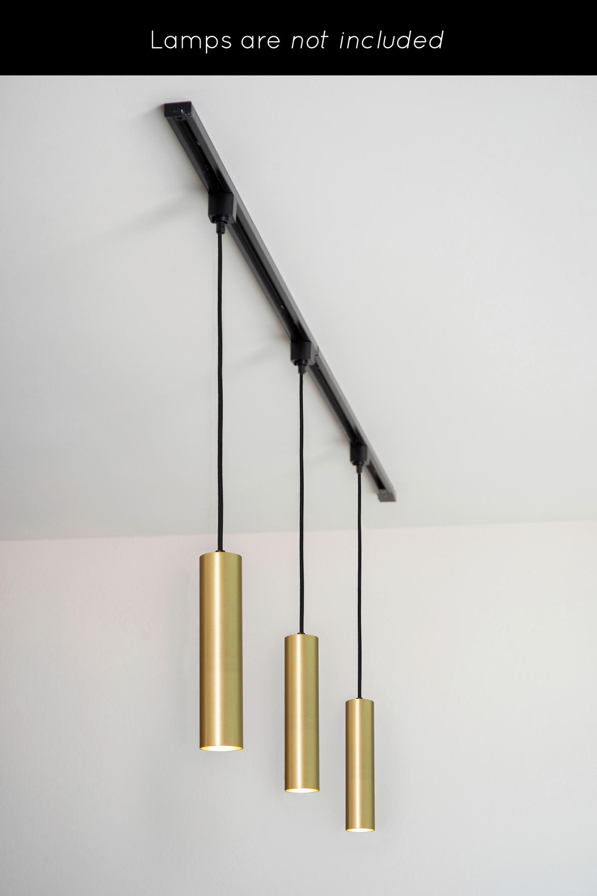 SCHIENENSYSTEM Track 200/16.5/7.5 cm  - Schwarz, Design, Metall (200/16.5/7.5cm) - Lucide