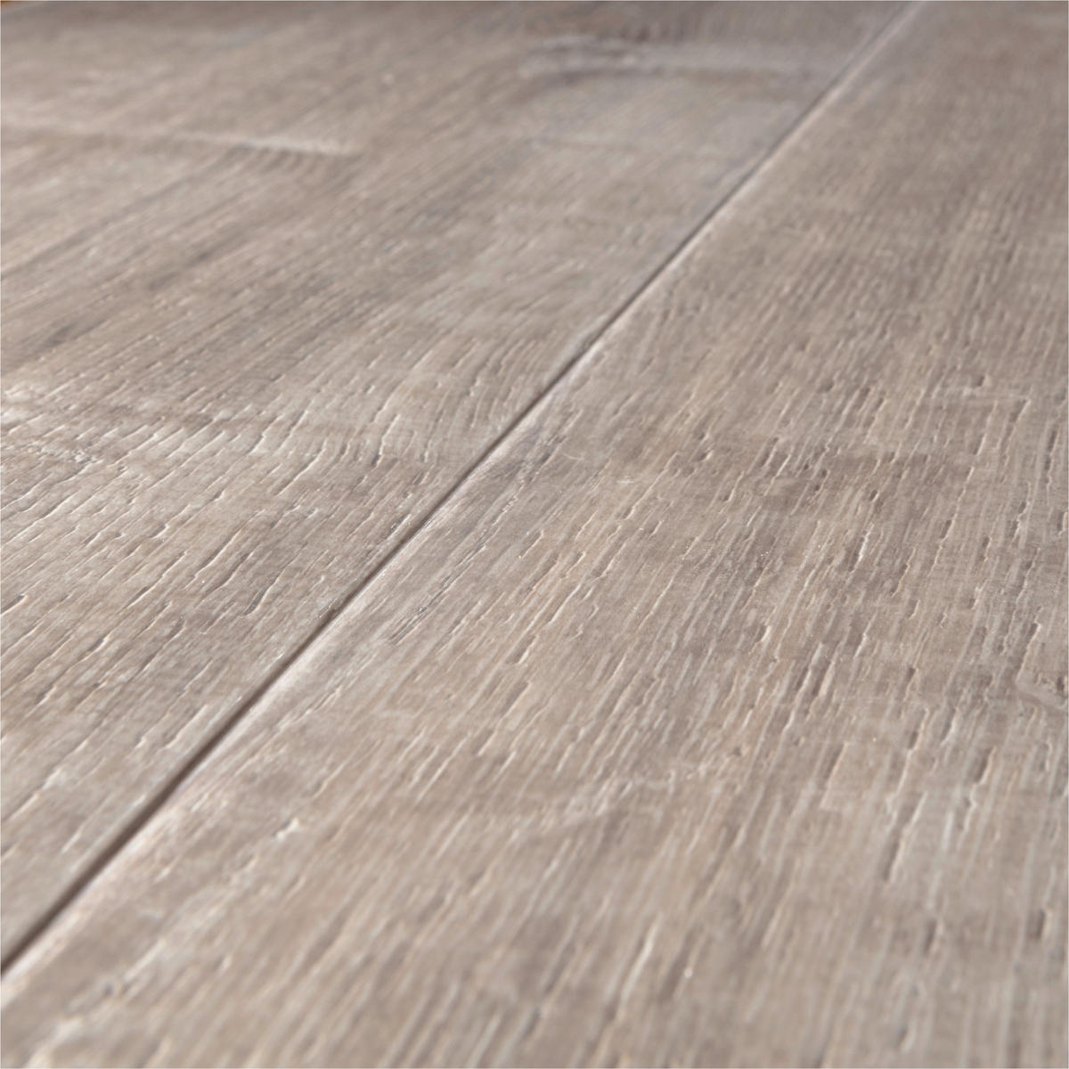 DESIGNBODEN More+  per  m² - Eichefarben/Graubraun, Basics, Kunststoff (121/22/0.5cm)