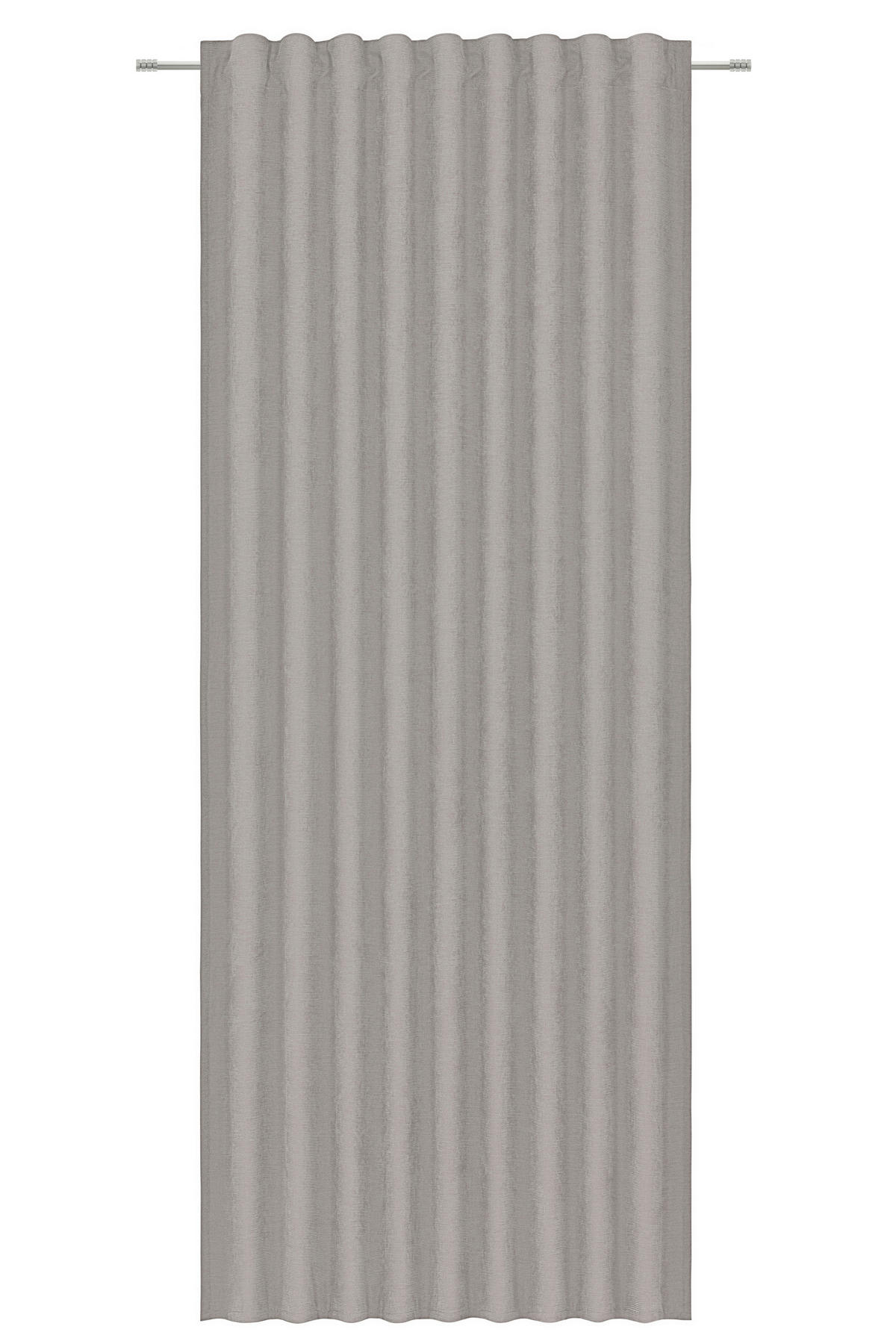 HOTOVÝ ZÁVĚS, neprůsvitné, 140/245 cm - barvy stříbra, Konvenční, textil (140/245cm) - Esposa