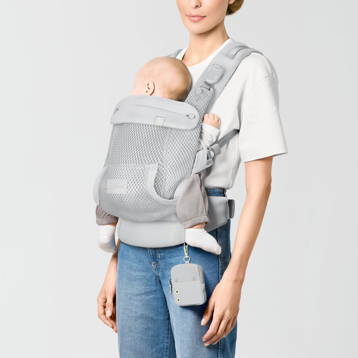 BABYTRAGE Laya  - Hellgrau, Basics, Textil (50/60cm) - Cybex