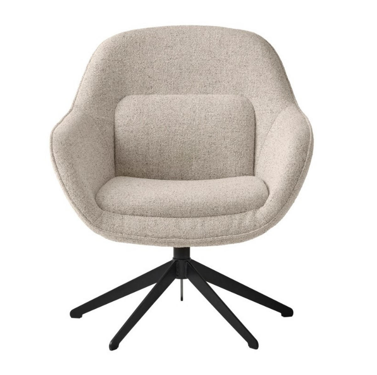 FÅTÖLJ i metall, textil svart, vit  - vit/svart, Design, metall/textil (74/85/77cm) - Best Price